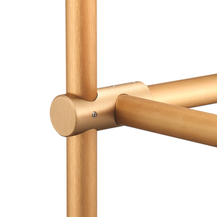 18mm铝合金圆管金色极简置物架书架11悬挂落地立柱黑色展示架接头