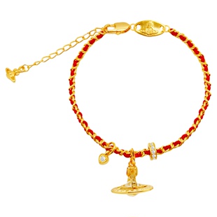 Vivireer Waetwssd西太后土星吊坠红绳手链女生马年本命年手链