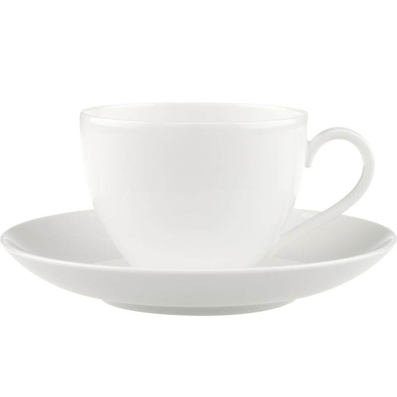 唯宝德国进口纯白圆舞曲咖啡杯碟