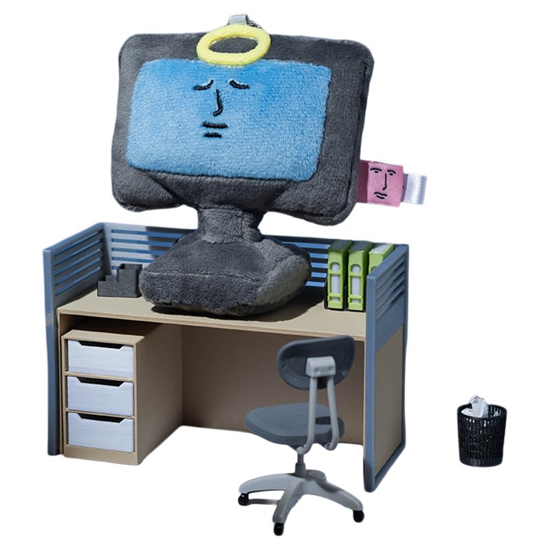 【快闪同款】粉红兔子双屏显示器挂件书包挂饰桌面毛绒玩具玩偶