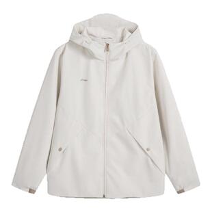 李宁运动风衣女子2026春秋冬新款健身防风休闲冲锋衣连帽夹克外套