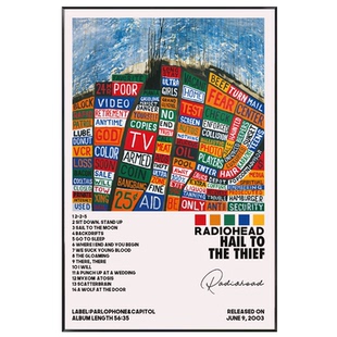 RADIOHEAD装饰画客厅背景墙画英伦摇滚音乐专辑海报电台司令挂画