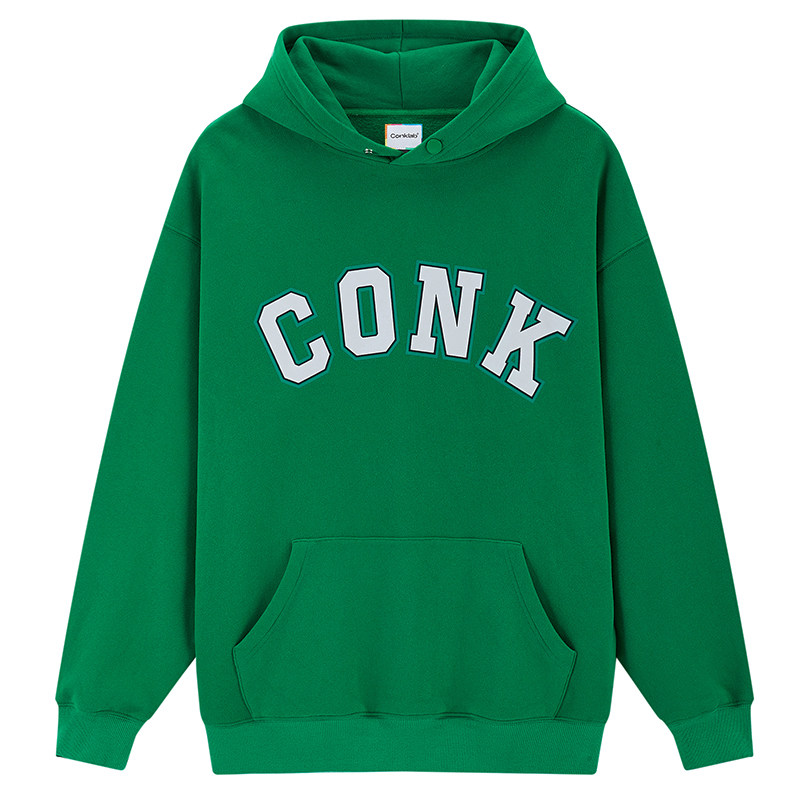 CONKLAB情侣连帽超火卫衣春秋宽松运动外套男美式校园复古帽衫潮