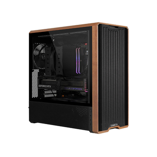 联力LANCOOL 鬼斧217 木饰matx台式机电脑主机中塔散热风道机箱