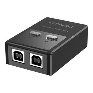 迈拓维矩 MT-SW221-CH 2口自动USB打印机共享器2进1出usb切换器两电脑共享打印机双usb分线器一拖二配数据线