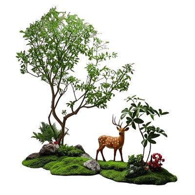 【氛围感神器】餐厅仿真绿植造景