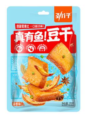 劲仔真有鱼豆干170g零食小鱼豆腐干小零食小包装休闲零食湖南特产