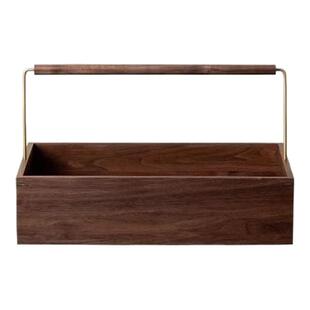 实木桌面化妆品收纳盒简约高级感托盘置物架梳妆台香水护肤收纳筐