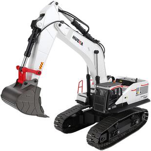 汇纳594合金履带遥控挖掘机丝杆勾机超大号仿真电动工程车男孩