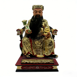 木雕工艺文财神财神爷