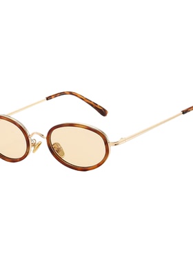 欧美时尚街拍太阳眼镜男椭圆形