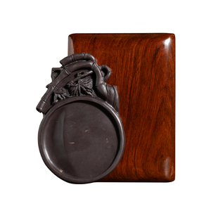 善琏湖笔孤品砚台麻子坑端砚天然原石精品小楷毛笔书法专用可研墨肇庆高档文房四宝笔墨纸砚墨盒送礼收藏礼盒