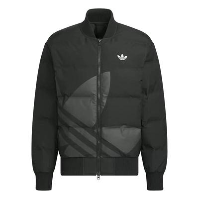 阿迪达斯羽绒服男装女装三叶草冬季新款鸭绒运动服立领外套Jl8409