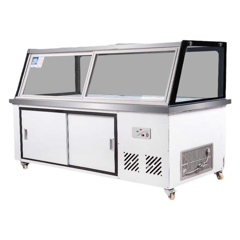 熟食柜直角商用单双温冷藏柜鸭脖保鲜柜点菜凉菜烧烤展示柜鸭脖柜