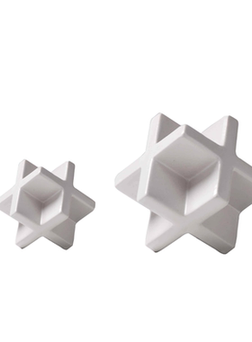 北欧风格哑光白色方块几何装饰品