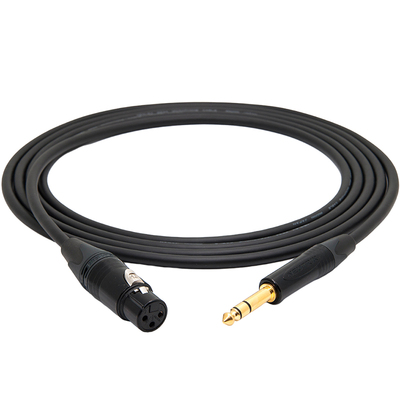 莫伽米6.35卡侬公母音响平衡线