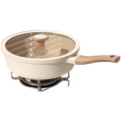 AMERCOOK陶瓷钛不粘无涂层家用煎锅煎牛排炒菜平底锅燃气灶电磁炉