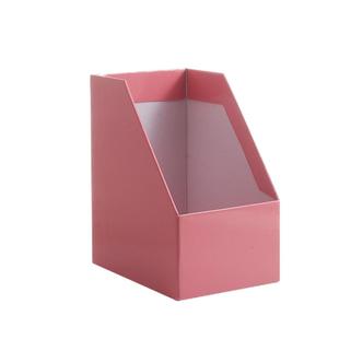 牛皮纸收纳盒办公桌桌面整理神器书立盒文件书架收纳档案盒置物架