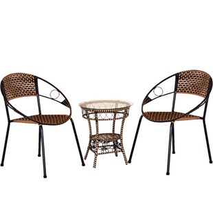 小藤椅子靠背椅儿童单人休闲竹椅家用成人纯手工编织椅藤椅凳子