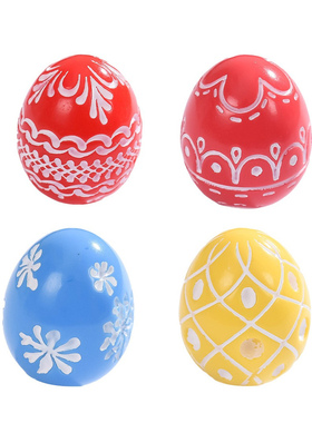 复活节卡通生肖花纹彩蛋小矮人兔子小摆件中控台桌面车载装饰配件