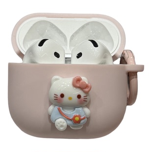 可爱立体卡通适用于苹果airpods4代保护套AirPodspro2代硅胶软盒airpodspro3代耳机套连体防摔新款连体1/2壳