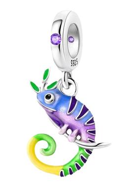 潘家多拉铜镀925银串珠配饰diy可爱动物手链项链吊坠礼物跨境代发