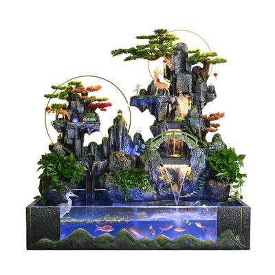 假山鱼缸户外室内水景观装饰摆件