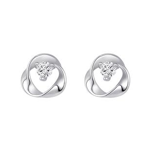 999纯银莫比乌斯耳钉女小众气质养耳洞耳环高级感轻奢爆款银耳饰