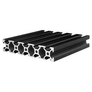 工业铝型材欧标20100V槽喷砂黑铝合金雕刻机面板型材自动化滑轨