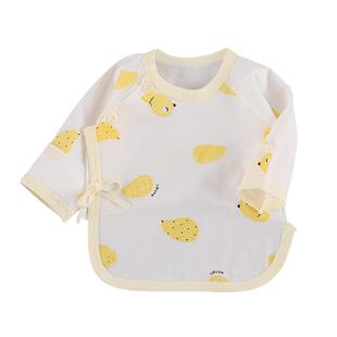 新生儿半背衣长袖春秋夏季薄款初生59码婴儿宝宝纯棉和尚服0-3月