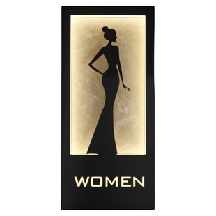 高级感酒店发光门牌定制定做标识导向牌提示牌指示牌不锈钢包厢号