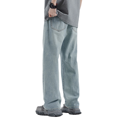 HomePanda美式宽松男士牛仔裤