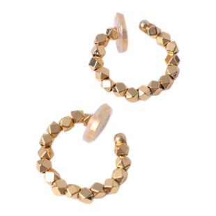 韩国小众复古耳夹无耳洞女蚊香盘圆圈耳饰高级感法式气质无洞耳环