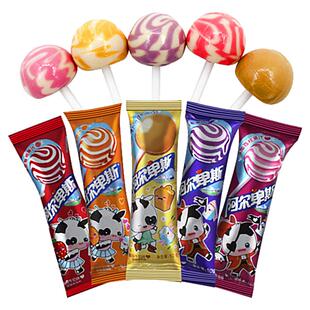 阿尔卑斯棒棒糖珍宝珠水果味硬糖儿童蛋仔派对零食糖果休闲食品