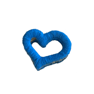 爱心毛线发夹女半扎盘发抓夹后脑勺夹子头饰美拉德缠绕鲨鱼夹头饰