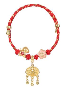 新年红色手绳女2026马年