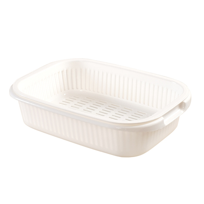 双层塑料多功能沥水果蔬餐具篮子