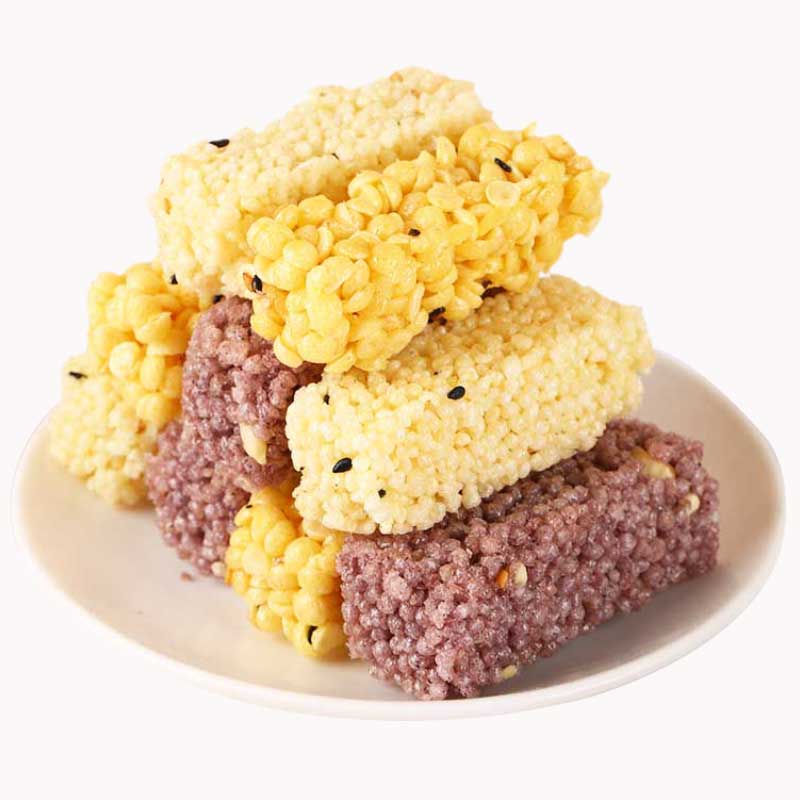 小米酥粗粮玉米酥零食小吃米花糖黑米坚果网红解馋休闲儿童小食品