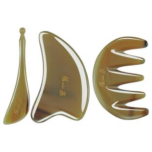 张小泉牛角刮痧板拨筋棒面部通用女脸部美容棒眼部穴位按摩经络梳