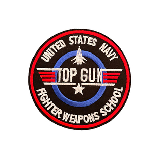 背胶TOP GUN 空军一号 刺绣布贴 捍卫战士 贴章臂臂章 8*8cm