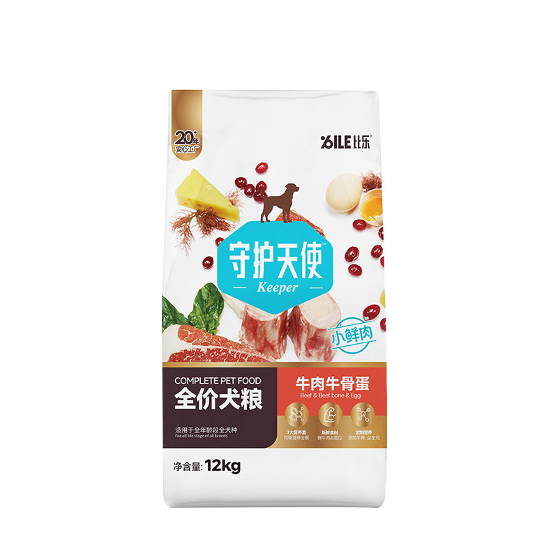 比乐守护天使狗粮鸭肉梨泪痕12kg