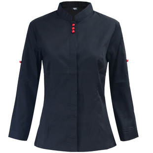 服务员工作服员工餐饮厨师火锅烘焙蛋糕店短袖快餐酒店长袖女秋冬