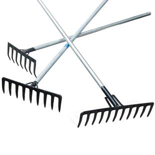 九齿钉耙农用除草耙子松土搂草专用猪八戒耙子全钢锄草农具水草耙