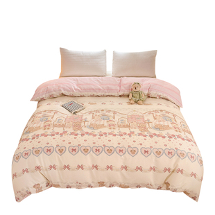 全棉被套单件220x240纯棉180x220儿童卡通160x210cm定制洛丽塔ins