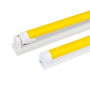 防紫外线灯管实验室专用黄光灯生产车间防曝光T8led黄色日光灯条