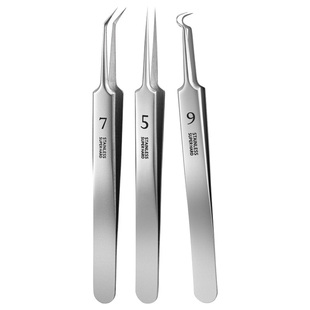 不锈钢粉刺夹细胞夹黑头夹痘痘白头闭口暗疮针超尖细美容院用镊子