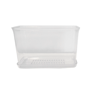 透明花盆家用绿植观察蝴蝶兰盆透气长方形窗台阳台种花加营养土