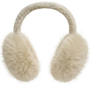 可折叠耳罩冬季女款毛绒绒简约保暖耳捂子防冻耳学生耳包显脸小