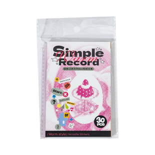 语闲deco切膜贴纸书 简单记录韩系ins风趣味创意流行日常个性小清新英文手帐素材手机水杯装饰背景素材拼贴