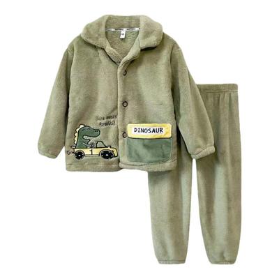 高品质A类儿童法兰绒家居服秋冬